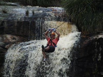 Waterfall zipline tour in Tsitsikamma National Park Waterfall zipline tour in Tsitsikamma National Park